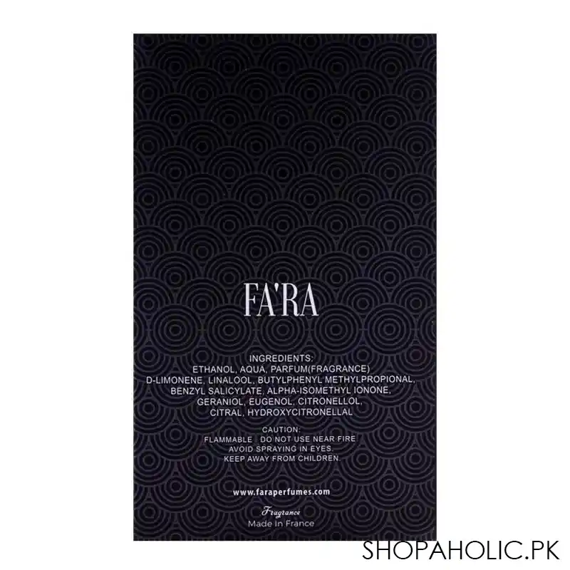 fa'ra seven pour homme eau de parfum, 100ml image3