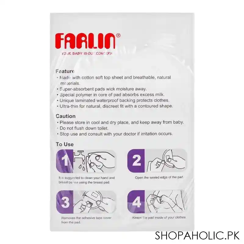 farlin disposable breast pads, 144 pack, bf 634a 2 image4