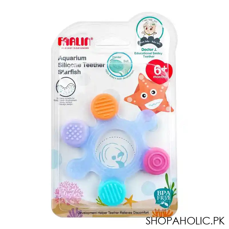 Farlin Doctor J. Aquarium Silicone Starfish Teethers, BB-20007 - Main Image