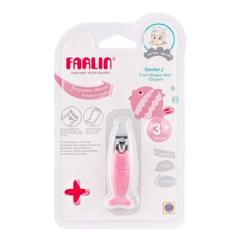 farlin doctor j. fish shape nail clipper, 3m+, bf 160d image2