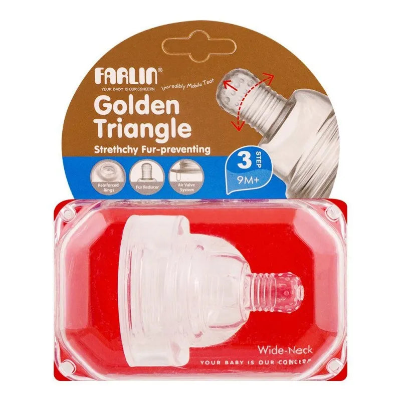 farlin golden triangle strethchy fur preventing wide neck nipple, 9m+, p 3 l image2