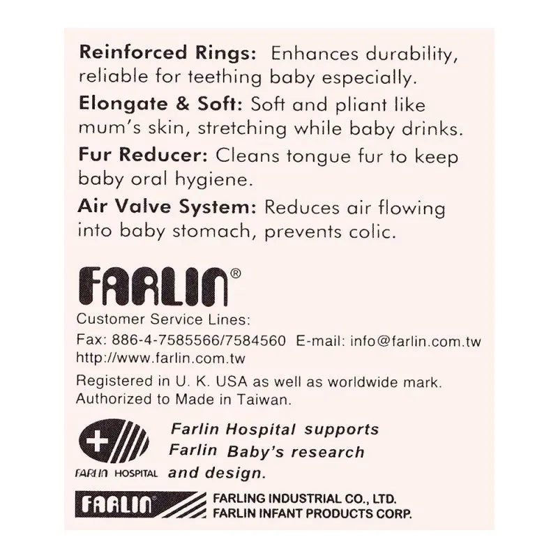 farlin golden triangle strethchy fur wide neck nipple, 0m+, t 3 x image4