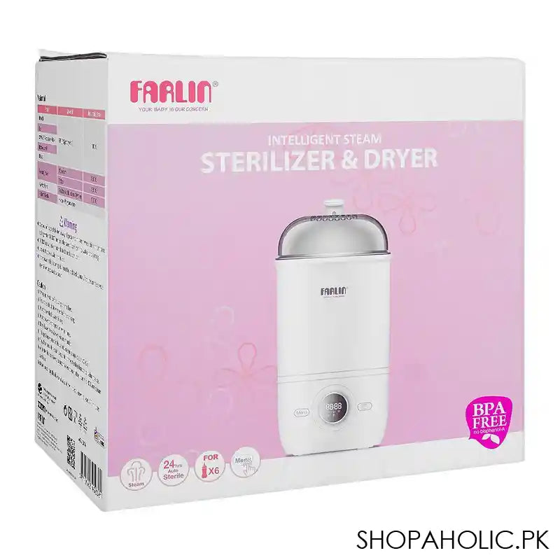 Farlin Intelligent Steam Sterilizer & Dryer, 500W, AE-20014 - Image 7