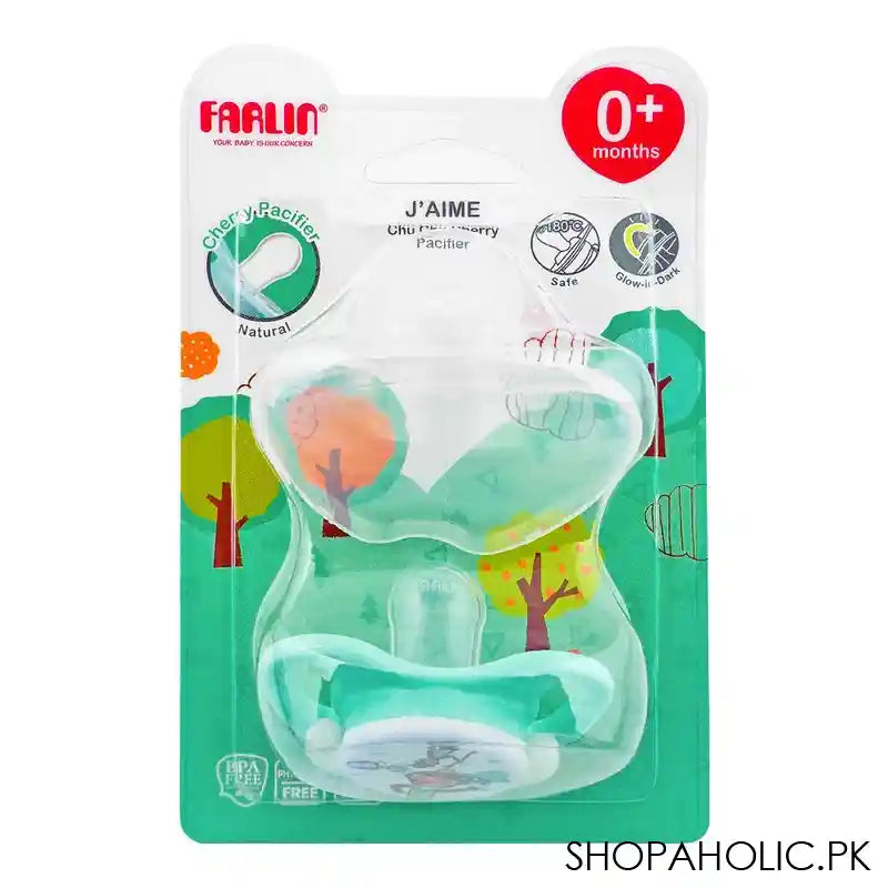 Farlin J' Aime Chu Chu Cherry Natural Pacifier, 0 Month+, BA-10019-B - Main Image