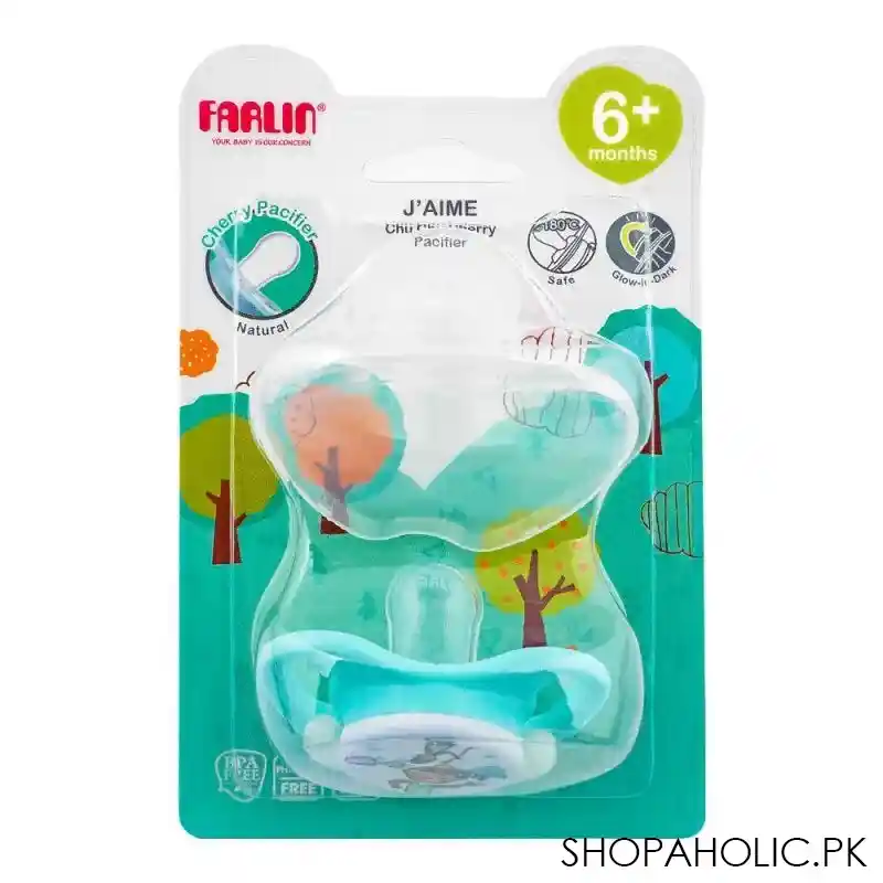 farlin j' aime chu chu cherry natural pacifier, 6 months+, ba 10020 b main image