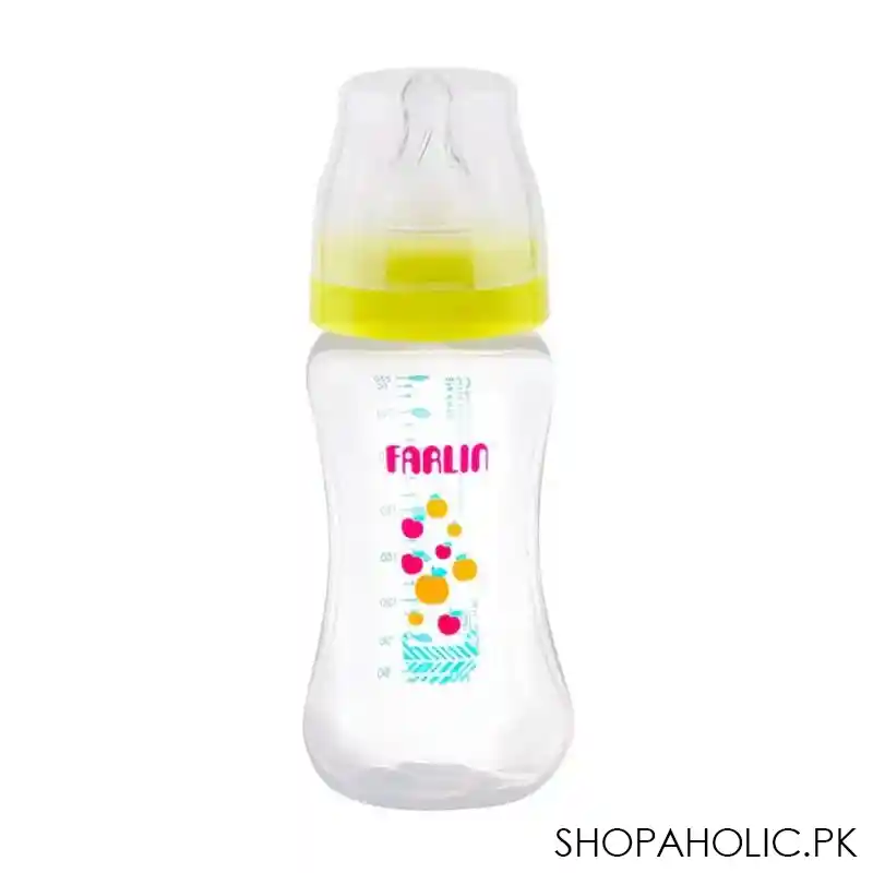 farlin mom fit anti colic pp wide neck feeding bottle, 3m+, 270ml, ab 42011 b main image