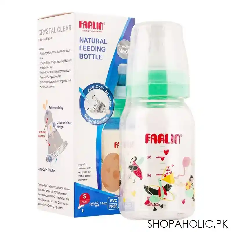 farlin standard neck natural feeding bottle, 120ml, nf 868 main image