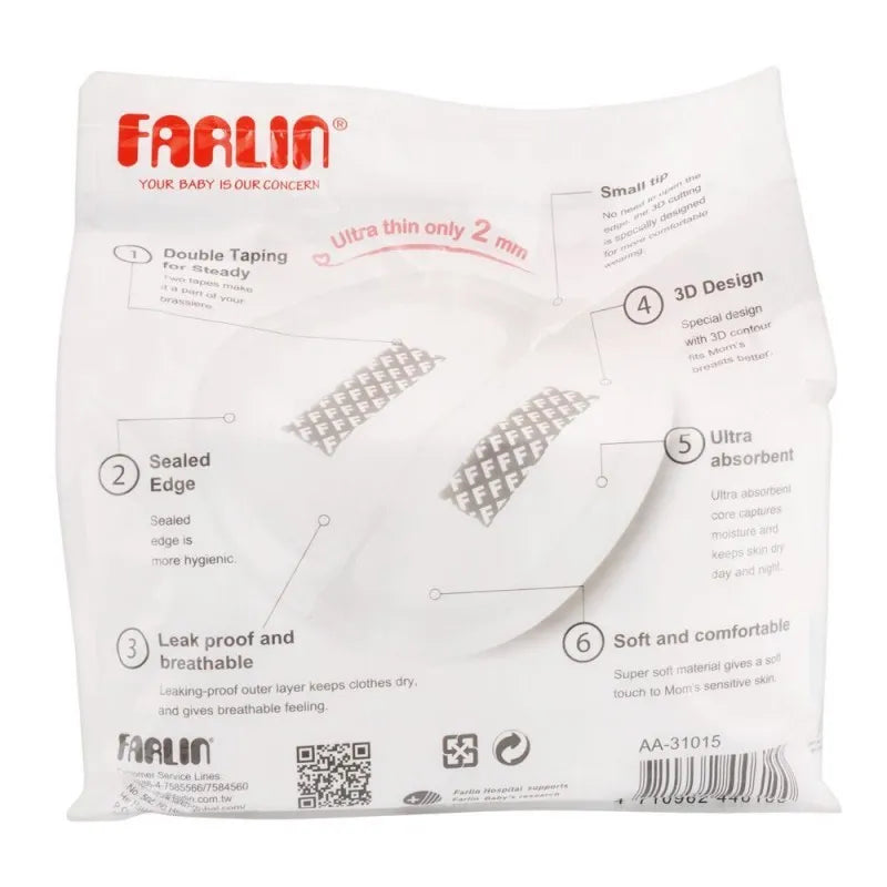 farlin ultra thin breast pad, 120 pack, aa 31015 image2