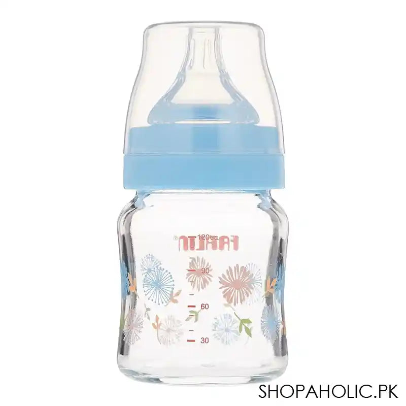 Farlin Wide Neck A-33 Glass Feeding Bottle, 120ml, AB-32005-B - Main Image