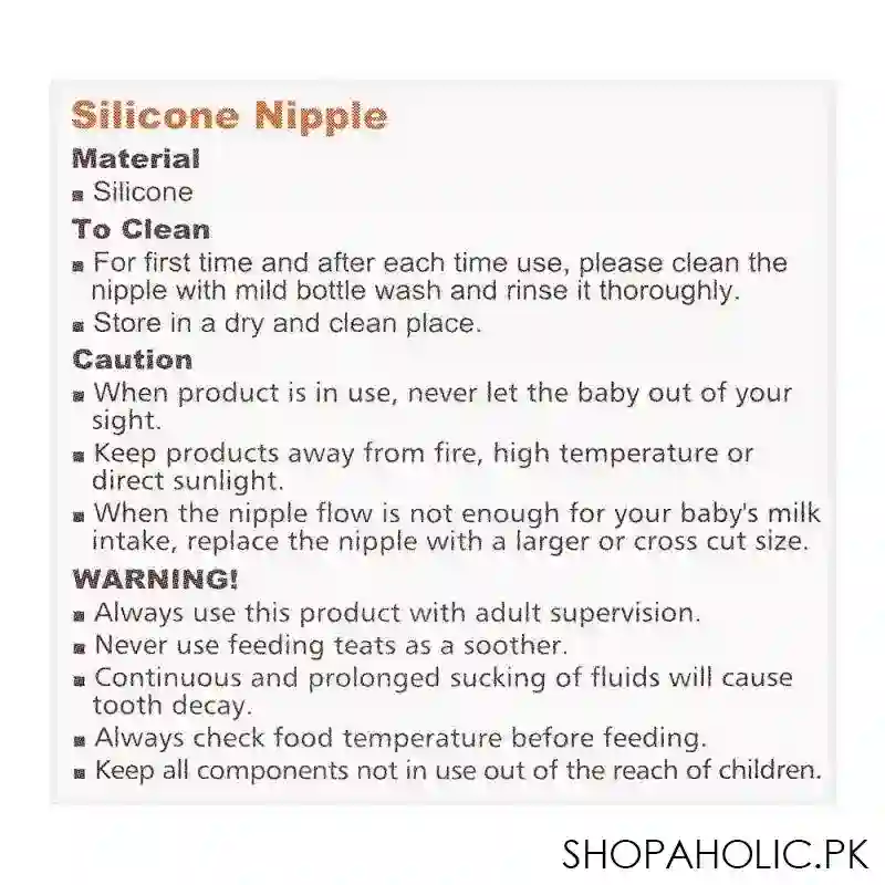 farlin wide neck dna silicone nipple, medium, 2 pack, ac 22007 m image5