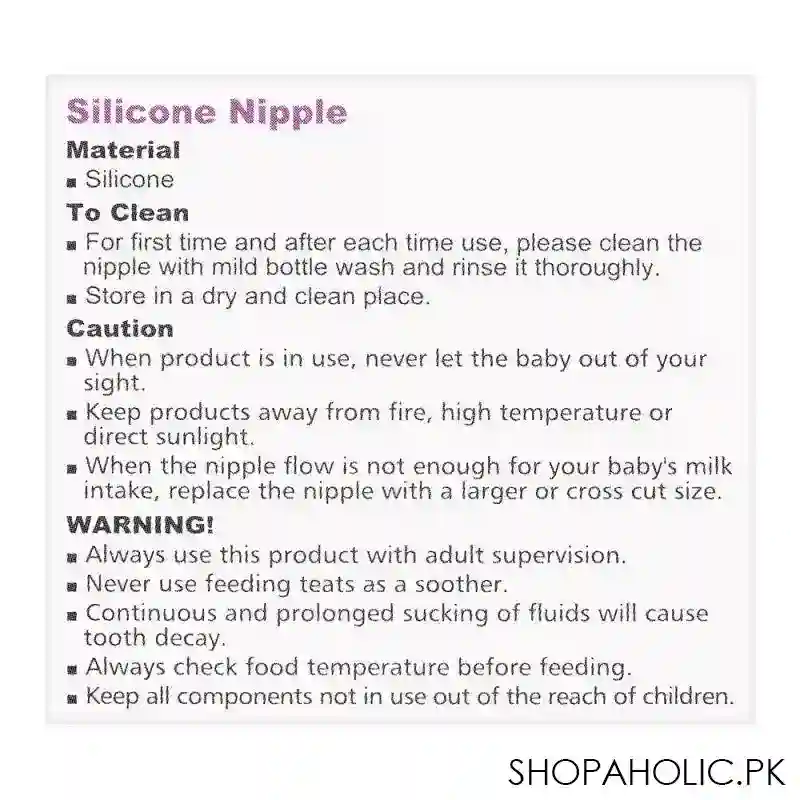 farlin wide neck dna silicone nipple, small, 2 pack, ac 22007 s image5