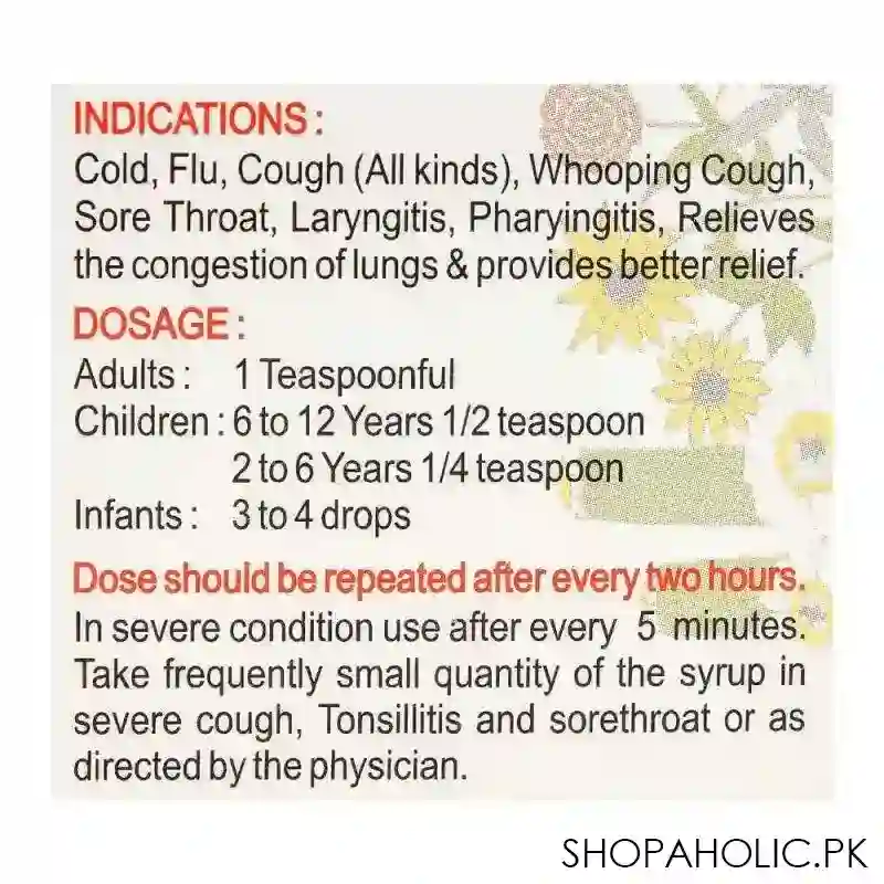 farzana banafsha shehtoot cough mint syrup, 120ml image4