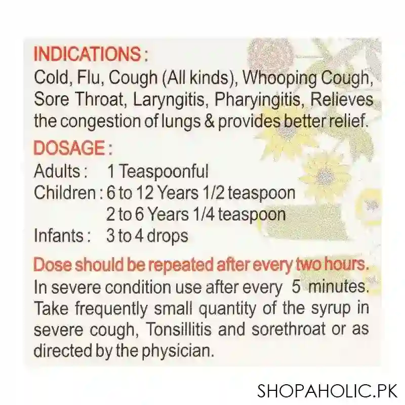 farzana banafsha shehtoot cough syrup, 120ml image4