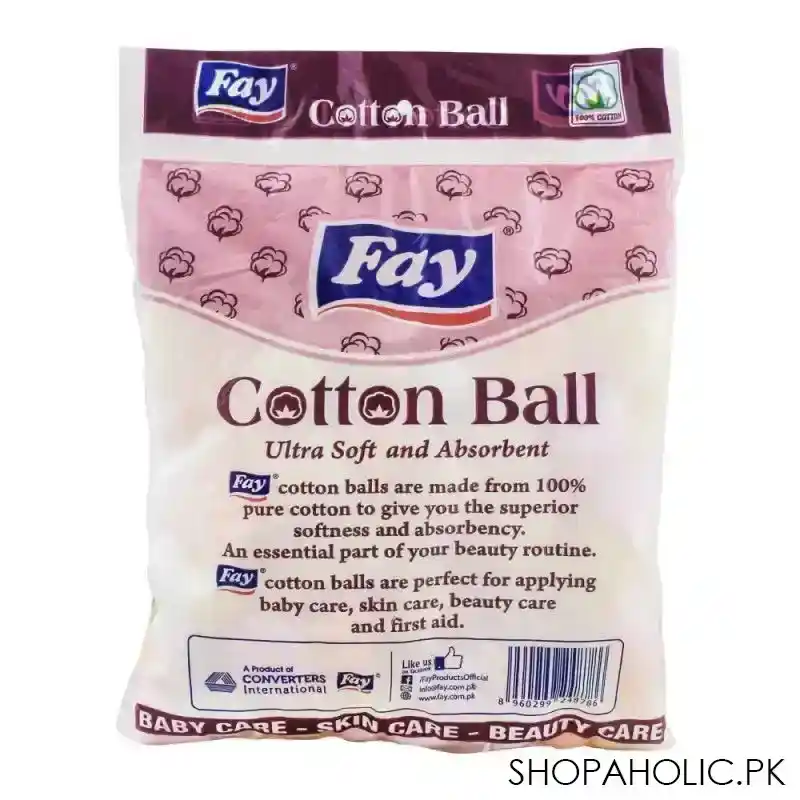 fay cotton balls, 100 pack image2