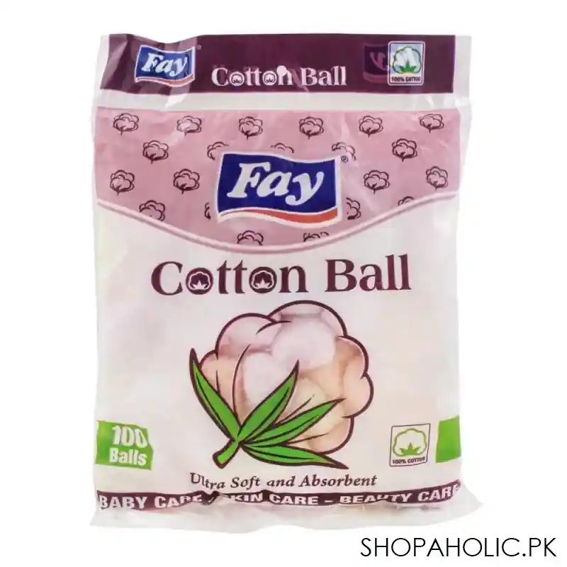 fay cotton balls, 100 pack main image