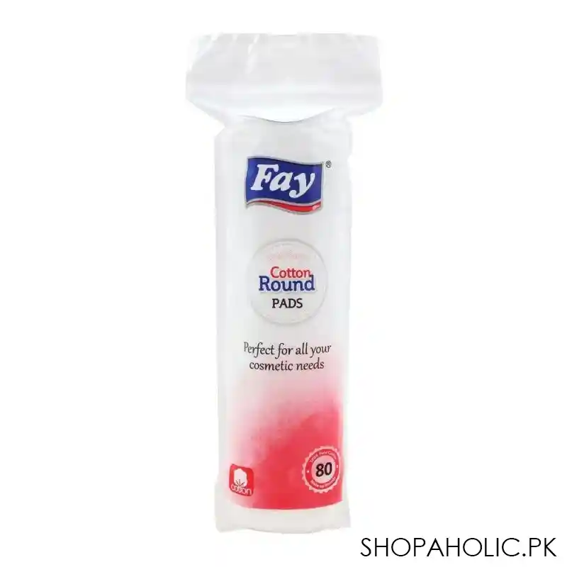 fay cotton rounds pad, 80 pack main image