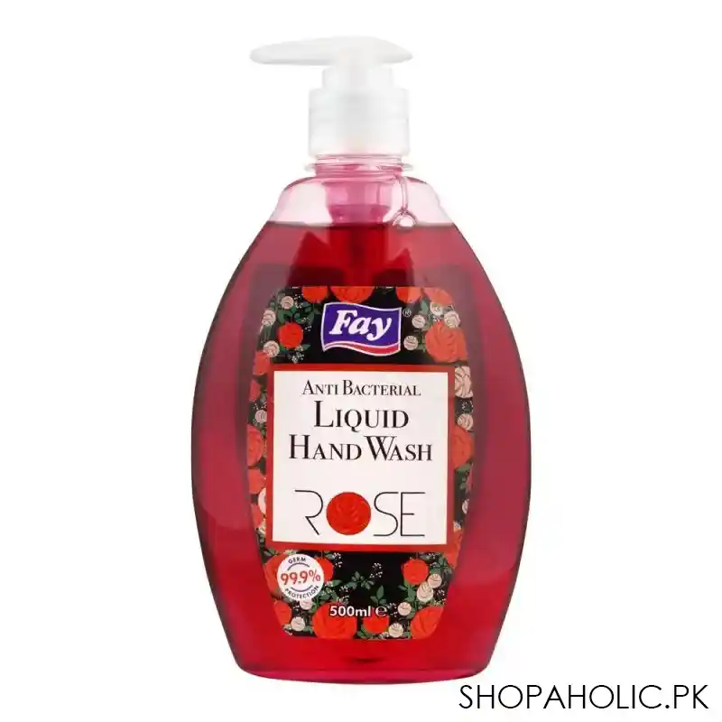 fay rose anti bacterial liquid hand wash, 500ml main image