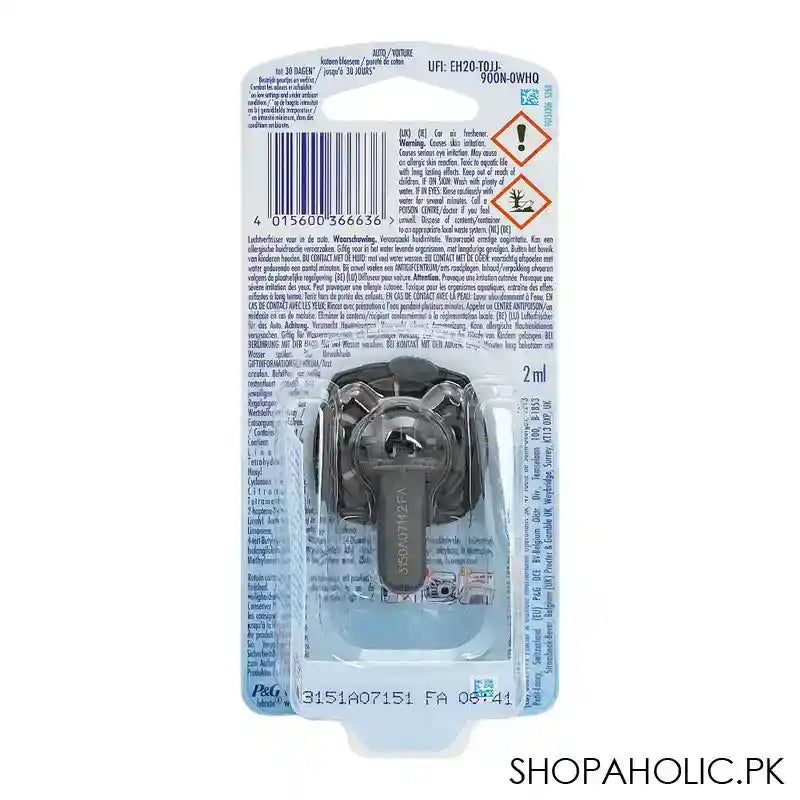 Febreze Car Air Freshener, Cotton Fresh, 2ml - Image 2