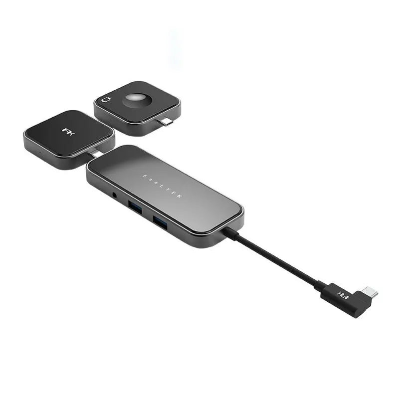 feeltek jet glass 8 in 1 usb c wireless charging lego hub main image