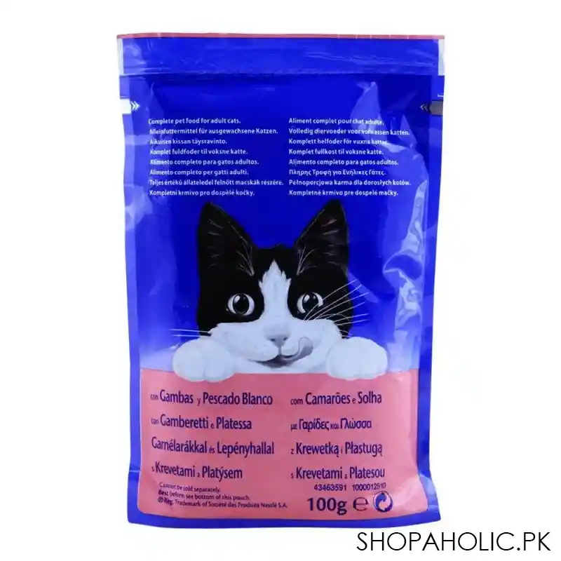 felix with cat shrimp & plaice cat food, pouch, 100g image2