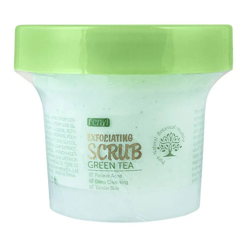 fenyi green tea exfoliationg scrub, 100g image2