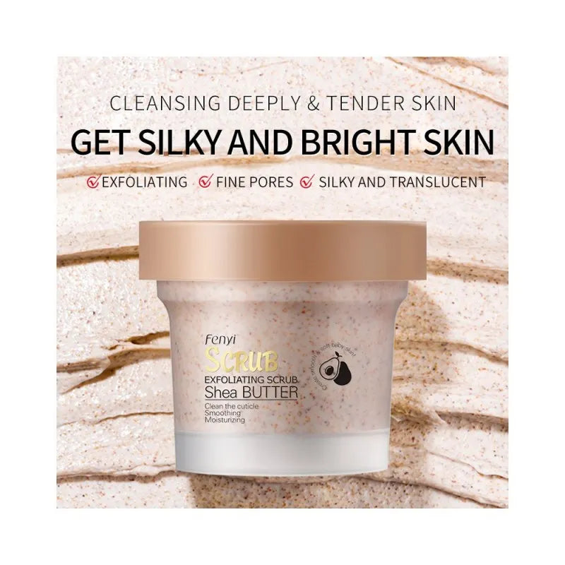 fenyi shea butter exfoliating scrub, 100g main image