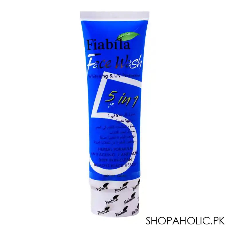 Fiabila 5-In-1 Whitening & Protection Face Wash, Whitening & UV Protection, 100ml - Main Image