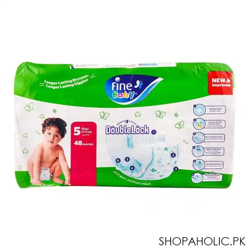 fine baby diapers no. 5 maxi, 12 17kg jumbo pack, 48 pack image2