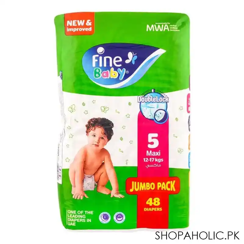 fine baby diapers no. 5 maxi, 12 17kg jumbo pack, 48 pack main image