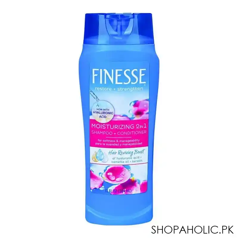 finesse restore + strength 2in1 moisturizing shampoo + conditioner 384ml main image