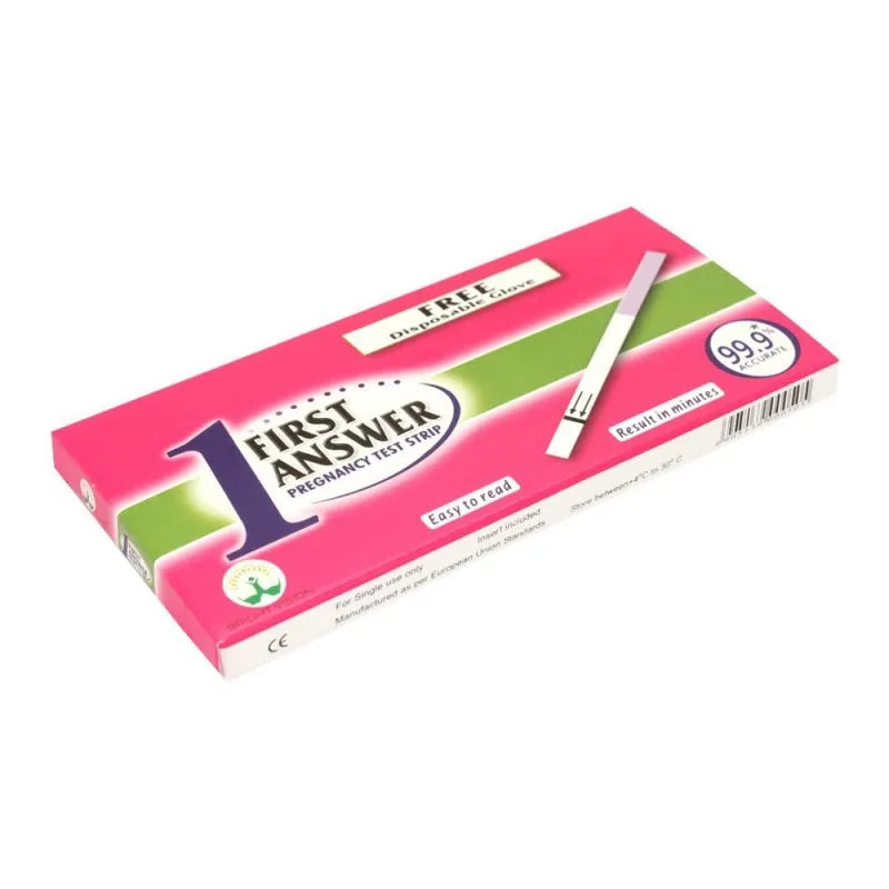 first answer pregnancy test strip image2