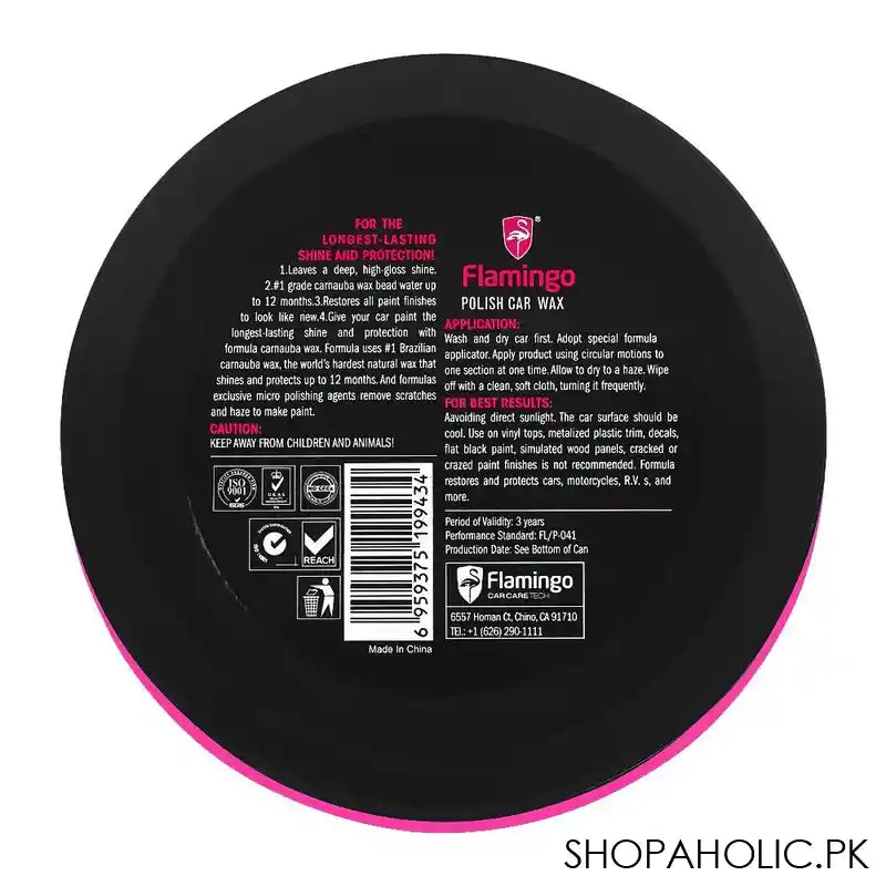 Flamingo Car Wax Polish, 230g - Image 2