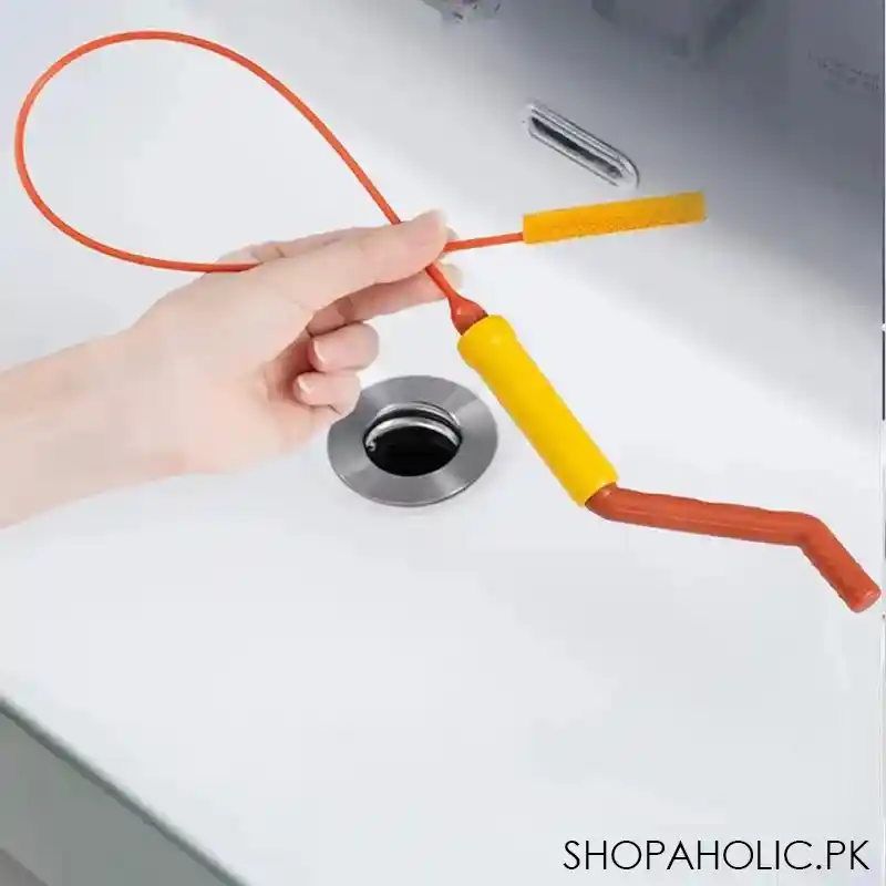 flexible hair sewer sink cleaning brush main image