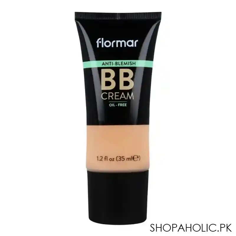 flormar anti blemish oil free bb cream, spf 15, light/medium, ab04, 35ml main image