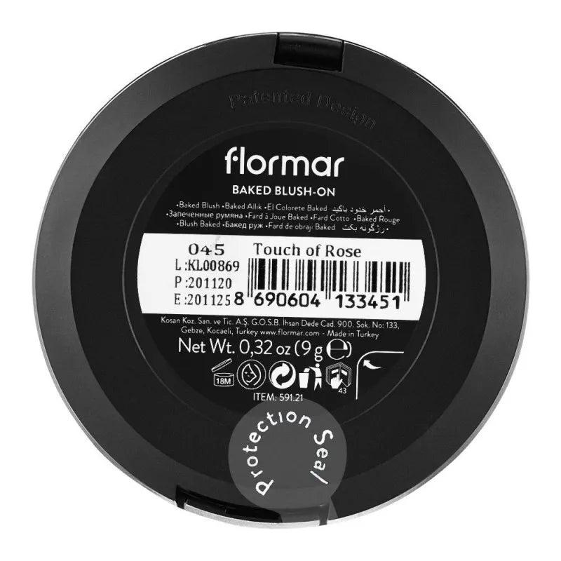 flormar baked blush on, 45, touch of rose image3