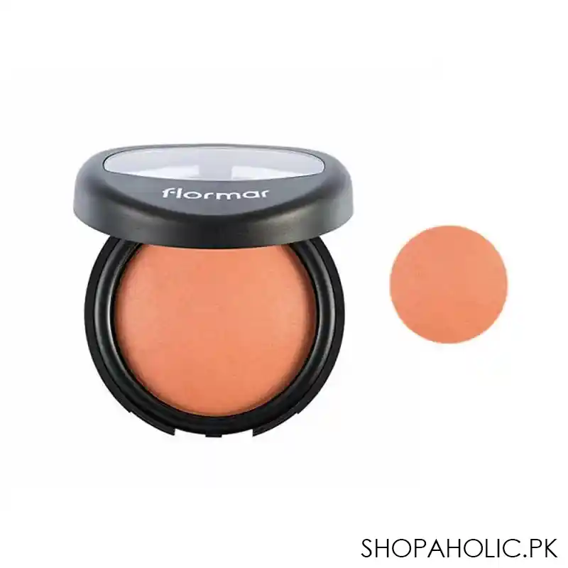 flormar baked blush on, pure peach, 048 main image