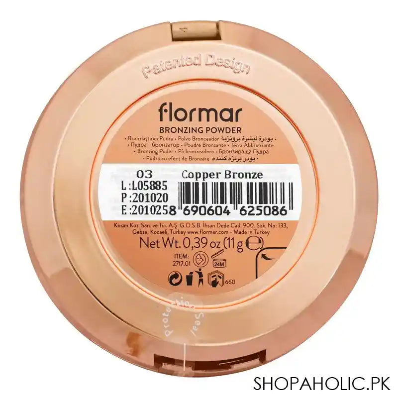 Flormar Bronzing Powder, 03 Copper Bronze, 11g - Image 3