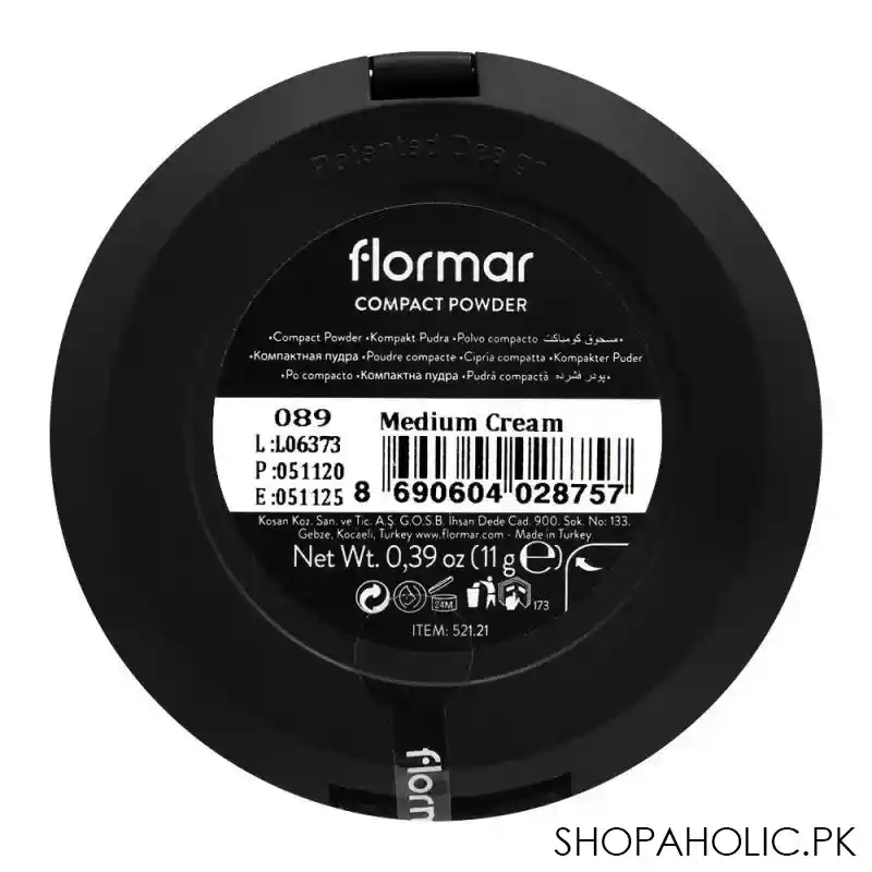 flormar compact powder, 089 medium cream image3