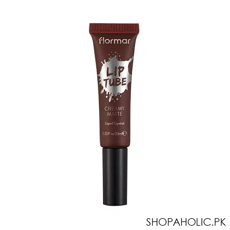 flormar creamy matt lip tube liquid lipstick, 09 spicy brown image2