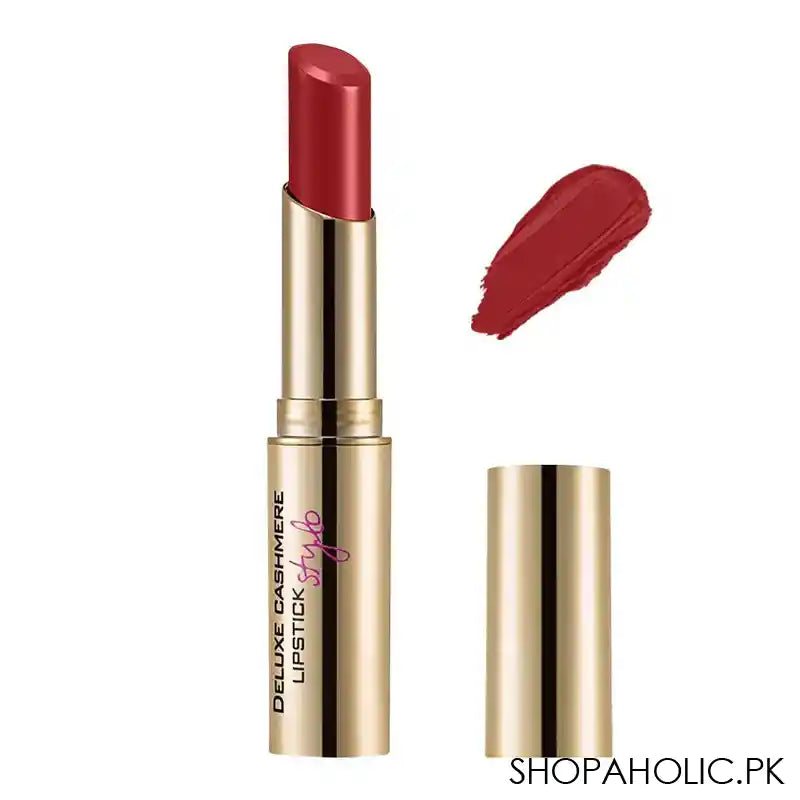 Flormar Deluxe Cashmere Stylo Lipstick, DC25, Perfect Crimson - Main Image