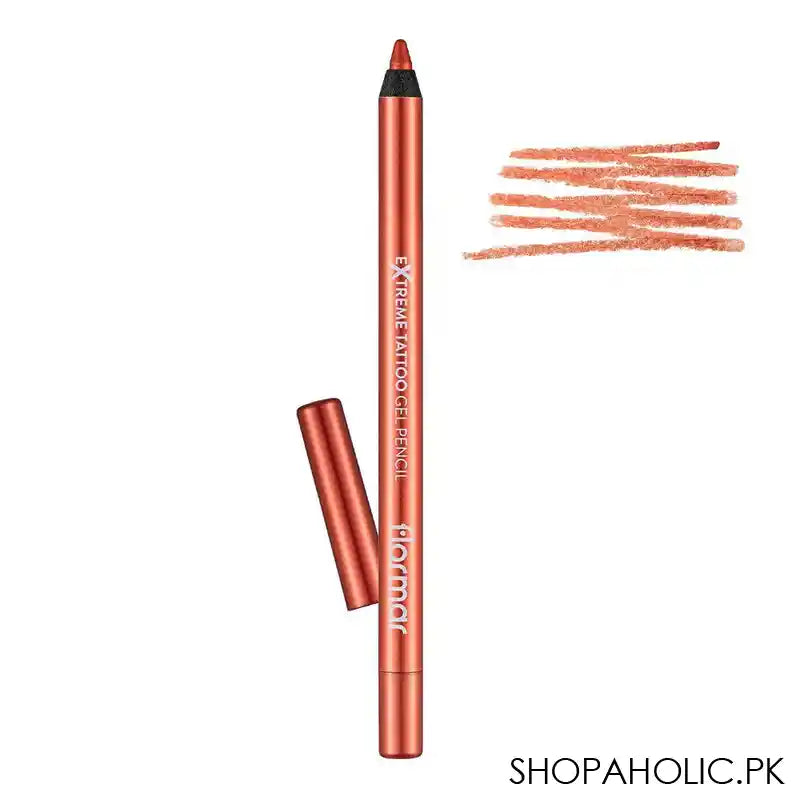 Flormar Extreme Tattoo Gel Pencil, 08 Orange Pop - Main Image