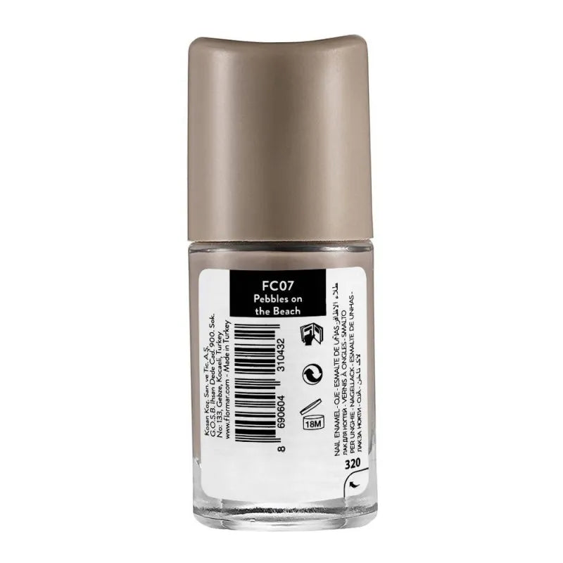 flormar full color nail enamel, fc07 pebbles on the beach, 8ml image2