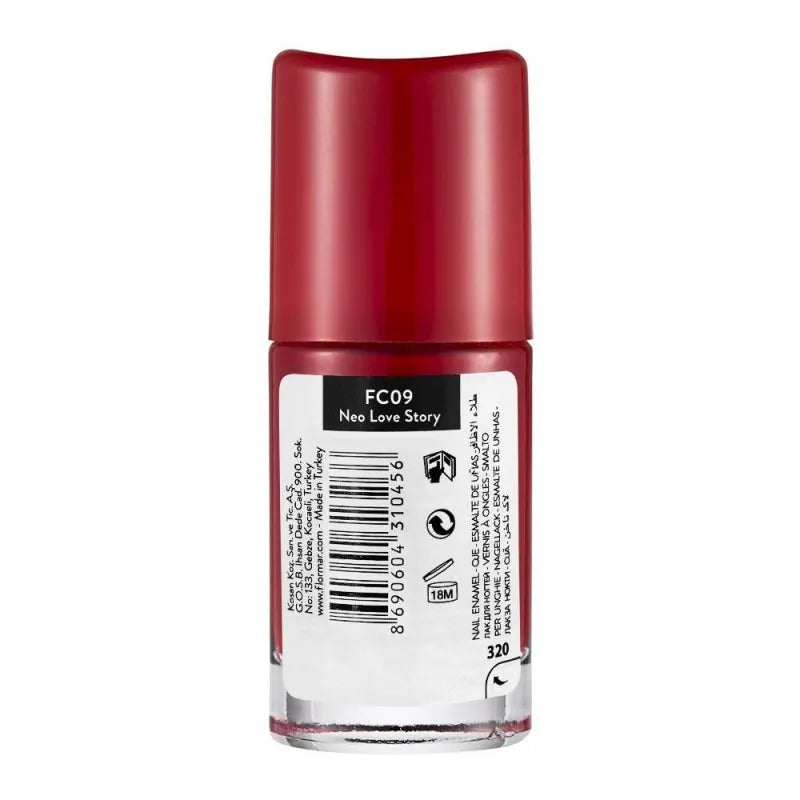 flormar full color nail enamel, fc09 neo love story, 8ml image2