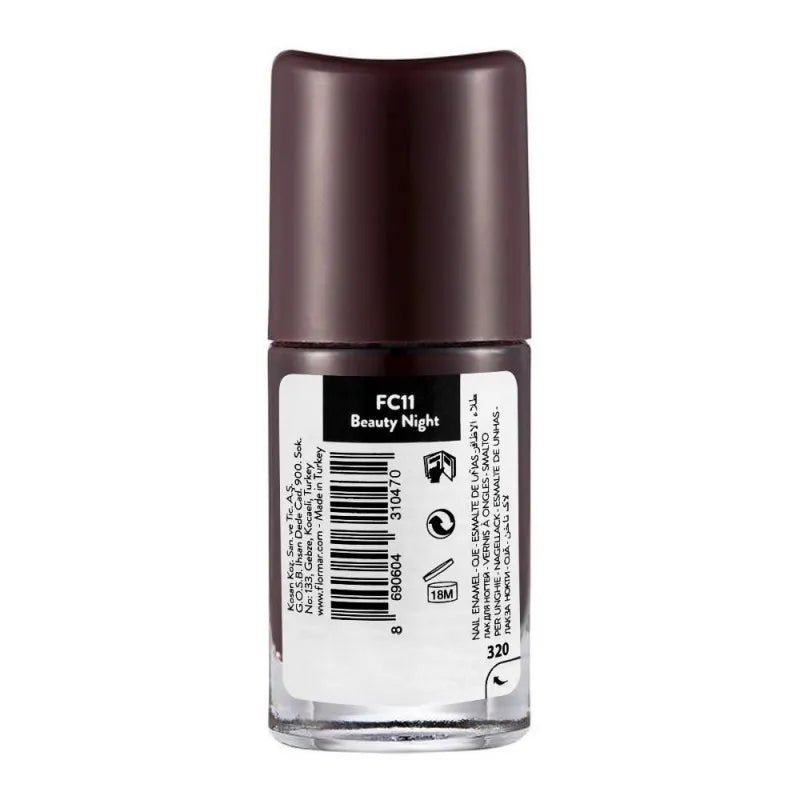 flormar full color nail enamel, fc11 beauty night, 8ml image2