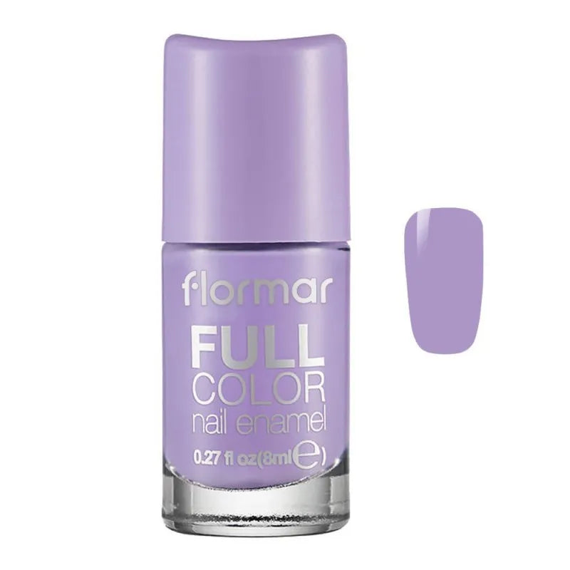 flormar full color nail enamel, fc14 lavender relaxation, 8ml main image