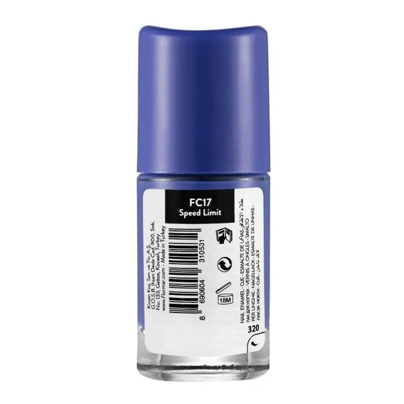 flormar full color nail enamel, fc17 speed limit, 8ml image2