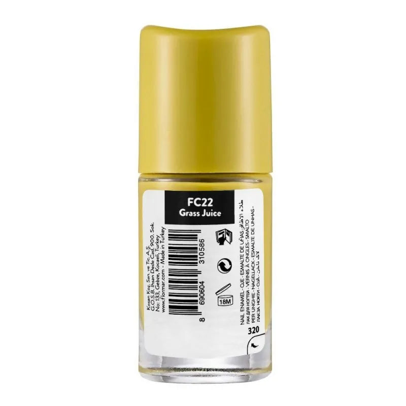 flormar full color nail enamel, fc22 grass juice, 8ml image2