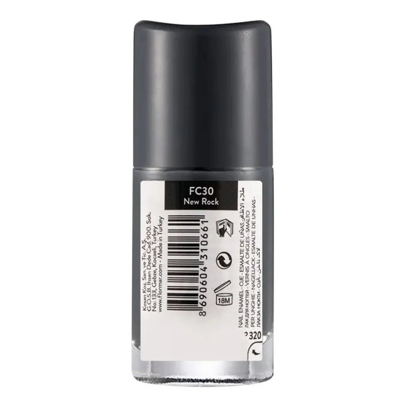 flormar full color nail enamel, fc30 new rock, 8ml image2