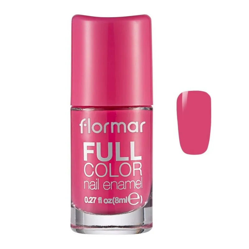 flormar full color nail enamel, fc35 tickled pink, 8ml main image