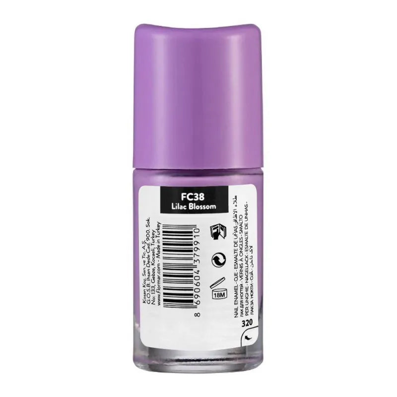 flormar full color nail enamel, fc38 lilac blossom, 8ml image2